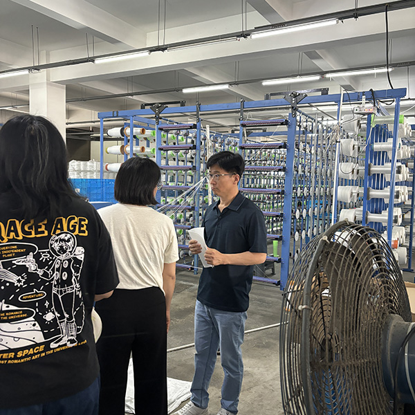 Customised special filter cloths for Korean customers visiting the plant Customised special filter cloths for Korean customers visiting the plant